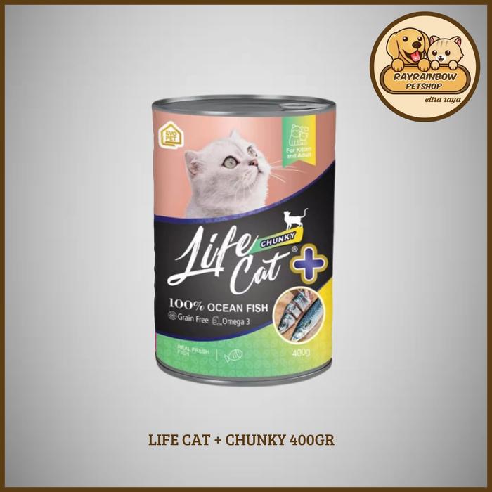 Gambar Makanan Kucing Life Cat Plus 400gr - CHUNKY dari rayrainbow petshop citra undefined Tokopedia