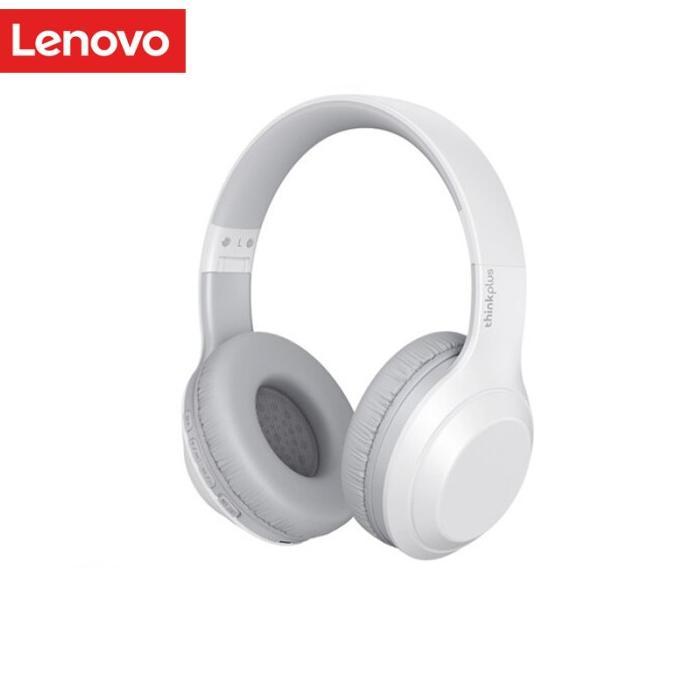Gambar LENOVO TH10 HEADPHONE BLUETOOTH WIRELESS HEADSET EARPHONE V5.0 T_y - Putih dari Setengah Aldous undefined Tokopedia