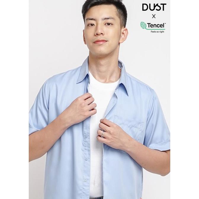 Gambar `Dust - Kemeja Nadi Biru Tencel Carbon Zero Comfease (Dm. 1423) - S dari DUST Official Store undefined Tokopedia