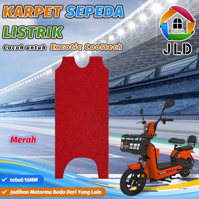 Gambar Jielida Karpet Sepeda Motor Listrik Exotic-Cooltech Mie Bihun Motif Polosan - Merah dari BENDEDKEN undefined Tokopedia