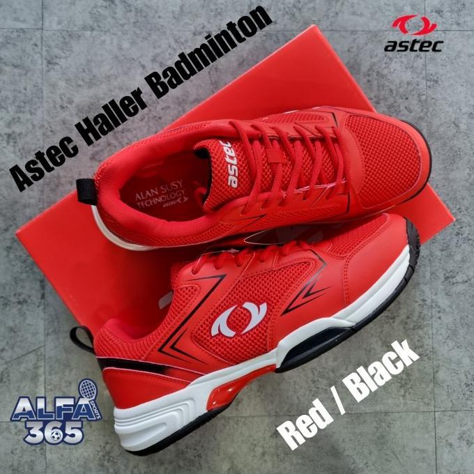Gambar BEST PRODUK SEPATU BADMINTON ASTEC HALLER - ORIGINAL BULU TANGKIS SELAMAT BERBELANJA - Red/Black, 44 dari GROSIR MITA1 undefined Tokopedia