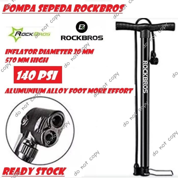 Gambar Pompa Sepeda Rockbros Pump MTB Roadbike Presta Bola 5930 140Psi - 140 psi dari Alat Ukur Dan Repeater undefined Tokopedia