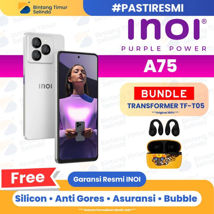 Gambar INOI A75 Elegance 6/256GB & 8/512GB – Smartphone Premium dengan Garansi Resmi dan Performa Andal - BLACK, 6/256 dari BintangTimurSelindo undefined Tokopedia