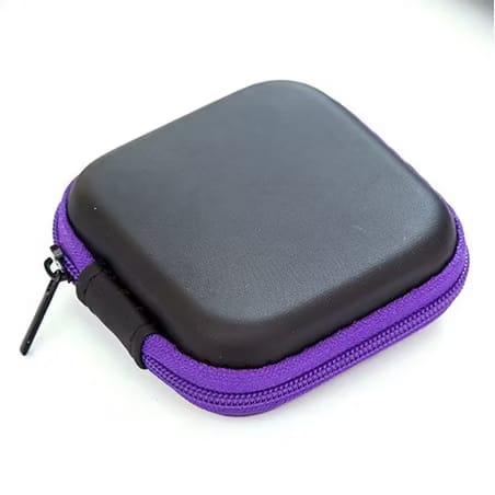 Gambar DOMPET KABEL HANDSFREE HEADSET EARPHONE DOMPET MINI KABEL ACCESSORIES - Ungu dari Kerr pelapak undefined Tokopedia