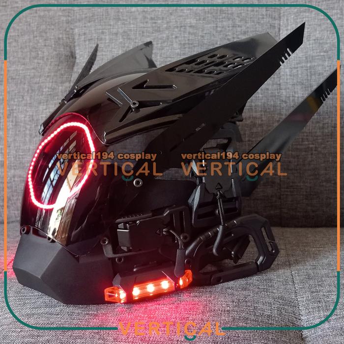 Gambar CYBERPUNK HELMET TECHWEAR COSPLAY MASK ROBOT KOSTUM  TOPENG POLISI POLICE MASKER CYBER PUNK TECH WEAR KREMLIN MACHINE 56 VERTICAL 194 - COMMANDER MERAH dari cosplay vertical 194 undefined Tokopedia
