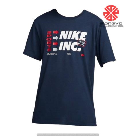 Navy Dri Fit Sport Shirts T-shirt Kaos Nike As Men Dri-fit Fitness Tee