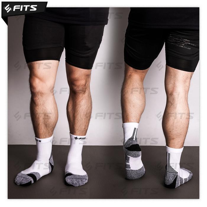Gambar FITS Running Socks Kaos Kaki Olahraga Lari - BREEZE ABU L, L dari SFIDN FITS Shop undefined Tokopedia