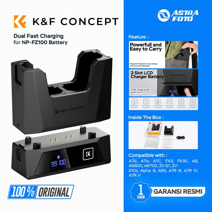 3 Batterie NP-FZ100 E Caricatore Per Sony A7, A9, FX3 - 2280mAh, LCD, Doppio Ingresso - Foto 7