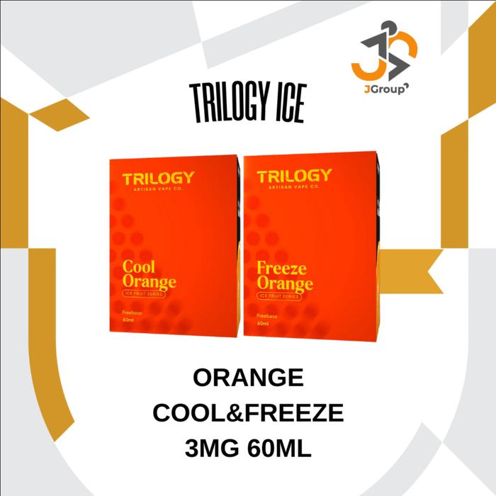 Gambar TRILOGY ICE FREEBASE COOL & FREEZE SERIES 60ML BY TRILOGY E-LIQUID - ORANGE BURST, COOL dari Jvape Surabaya undefined Tokopedia