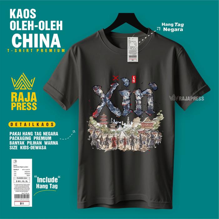 Gambar BAJU KAOS OLEH OLEH CHINA SHANGHAI ADA TAG NEGARA ASAL BAHAN COTTON 30S SOUVENIR PREMIUM GIFT - GAMBAR2, 5XL dari rajapress13 undefined Tokopedia
