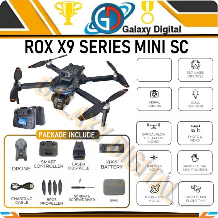 Gambar ROX X9 Mini Max Drone HD Dual Camera WiFi FPV Combo Version dari RaRa90_NEW undefined Tokopedia