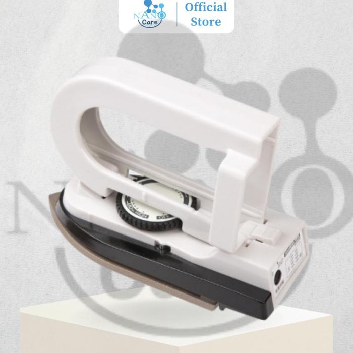 Gambar Ready Nano Care Setrika Mini Travel Dry Iron Detachable Handle Setrika Lipat Mini Portable - Putih, Non Pouch dari Toko Ghoziin undefined Tokopedia