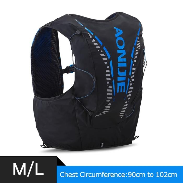 Gambar Aonijie C962 Backpack Vest Hydration 12L - Hitam, S/M dari Peebee Store undefined Tokopedia