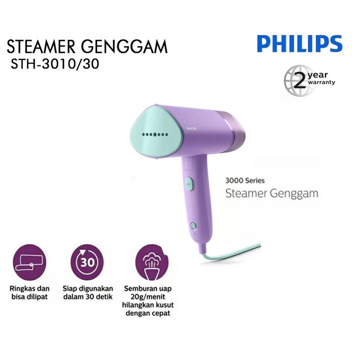 Gambar Philips Setrika Uap Genggam - Handheld Steamer Philips STH1000 / STH3010 - STH3010/30 dari Multi Home undefined Tokopedia