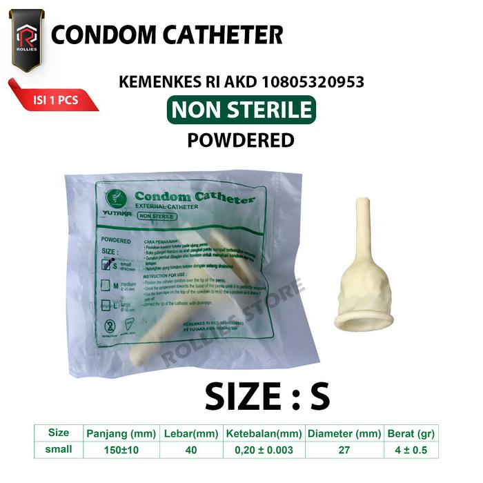 Gambar CONDOM CATHETER / Kondom Non Steril Powdered Murah - S dari ROLLIES STORE undefined Tokopedia