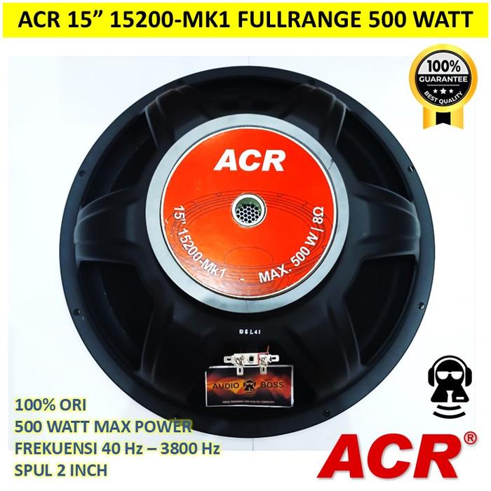 Gambar Speaker 15 inch ACR Full Range 15200 New / 15" ACR Full Range 15200 dari Audioboss undefined Tokopedia