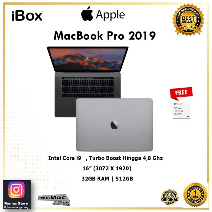 Macbook Pro 2019 16 Inch Core I9 32gb 512gb
