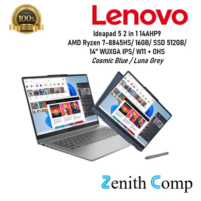 Jual Lenovo Ideapad 14AHP9 2in1 AMD Ryzen 8845HS 16GB 512GB 14