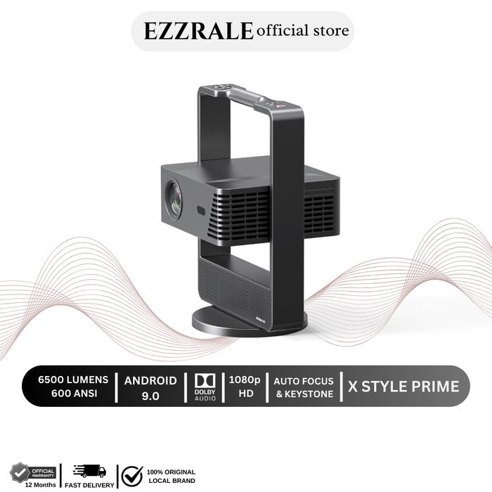 Gambar EZZRALE X STYLE PRIME - Proyektor Android 9.0 600 ANSI 10W*2 Speaker Dolby HDMI2 USB2 WiFi 6 Auto Focus 1920x1080 Resolusi 39-200 Inci Proyeksi - Xstyle Prime dari EZZRALE undefined Tokopedia