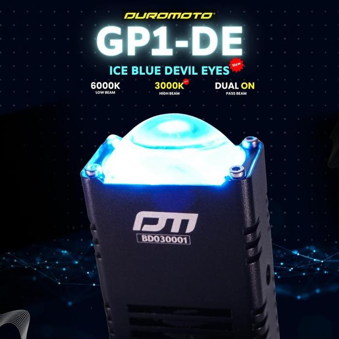Gambar [READY] DUROMOTO GP1 DE GP1DE GP 1 DEMON EYES LAMPU MINI FOGLAMP LED MOTOR ADVENTURE ICE BLUE DEMON EYES DURO MOTO dari Garuda Karya Indah undefined Tokopedia