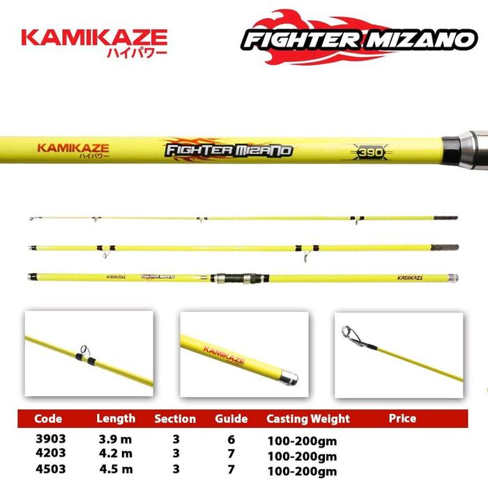 Jual Joran Pancing Kamikaze Fighter Mizano Tipe Spinning Carbon