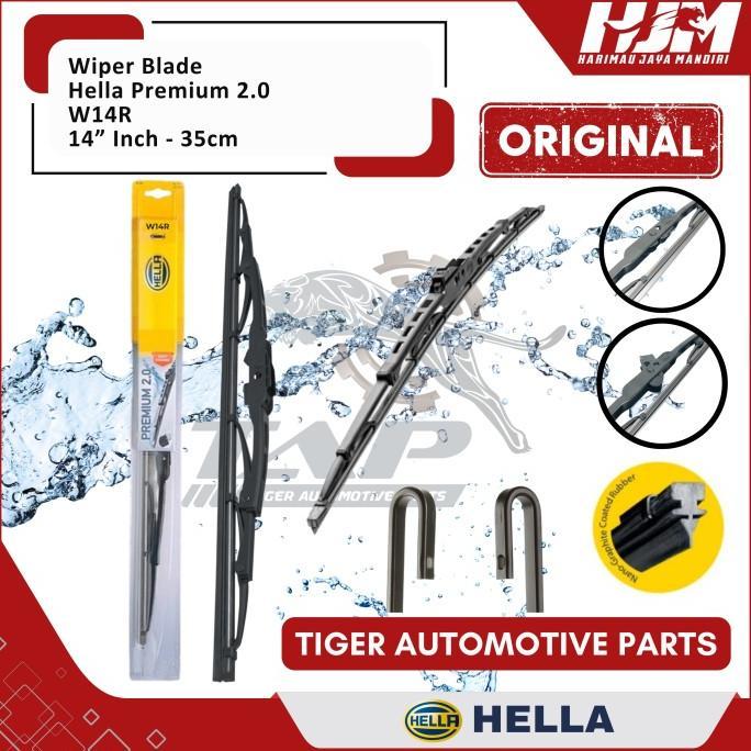 Gambar WIPER BLADE HELLA PREMIUM 2.0 14" 16" 17" 18" 19" 20" 21" 22" 24" 26" BERKUALITAS - 14" 35CM dari Mandala Mart's undefined Tokopedia