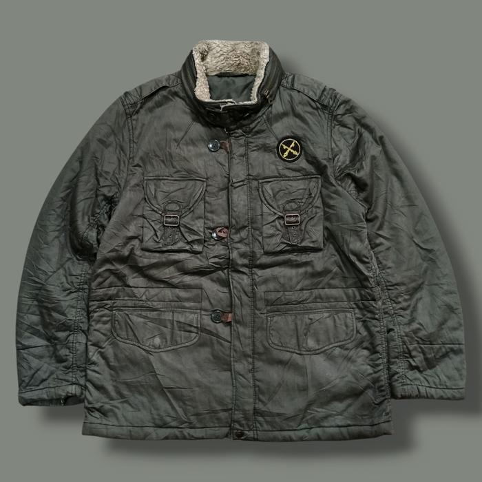 Gambar UnQL Army Parka Jacket - Jaket Casual Tebal Military Winter Pria Second Preloved Thrift dari Vintage Version undefined Tokopedia