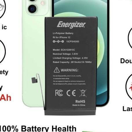 Gambar Energizer - Batre Baterai Battery iPhone 12 / 12 Mini / 12 Pro / 12 Pro Max Original Terlaris - 12 dari darincell86 undefined Tokopedia