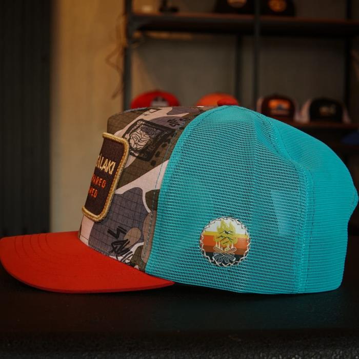 Gambar Topi SANGALAKI SB Wanderer Trucker Hat - Hijau Tosca  dari sangalaki.headwear undefined Tokopedia