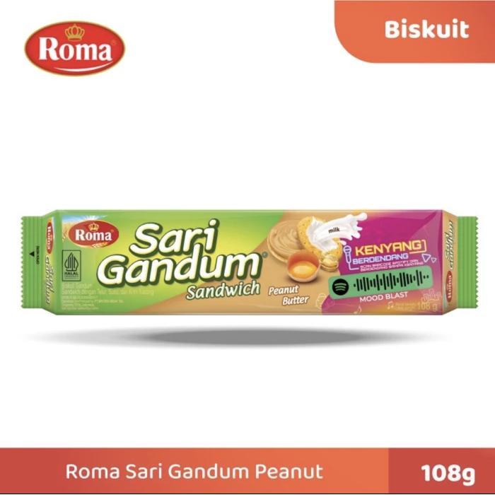 Gambar Roma Sari Gandum Sandwich Peanut  Butter  (family pack) dari Toko Atong Grosir undefined Tokopedia