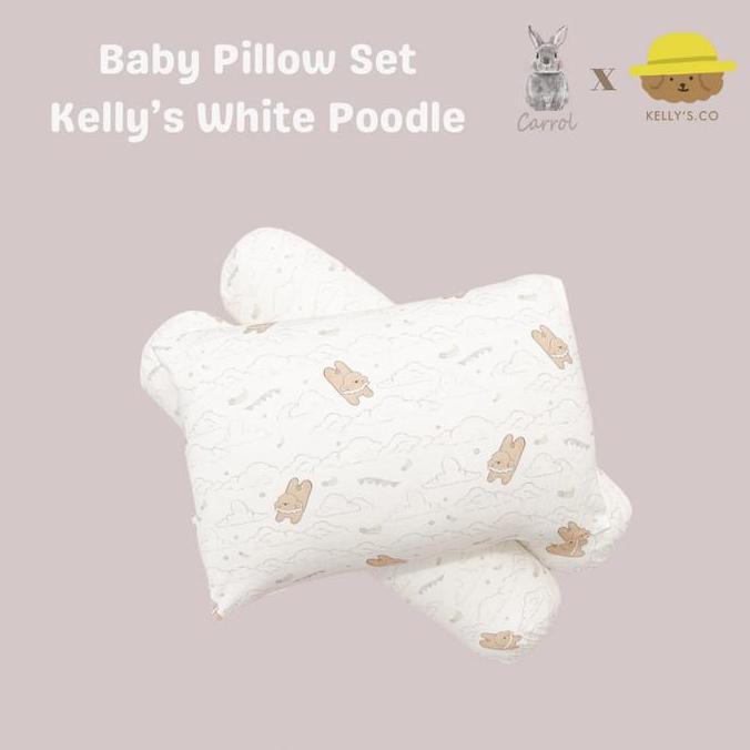 Gambar Tersediaa --- Carrol Baby X Kelly's.co Pillow & Bolster Baby Set - Bantal Guling Baby Tencel - Carrol X Kelly's.co Collections - White Poodle, Pillow dari simbul99 undefined Tokopedia