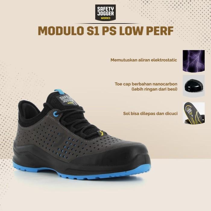 Gambar NEW PRODUCT SEPATU SAFETY JOGGER MODULO S1PS LOW PERF GREY SEPATU SAFETY SHOES KERJA PROYEK SPORTY NANO CARBON TOECAP METAL FREE ANTI PAKU ESD MASITOHTOGRI - 42 dari masitohtogri undefined Tokopedia