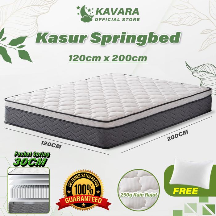 Spring Bed Busa Promo Kasur Springbed Super Tebal 30CM Latex Alami Busa High Density ...
