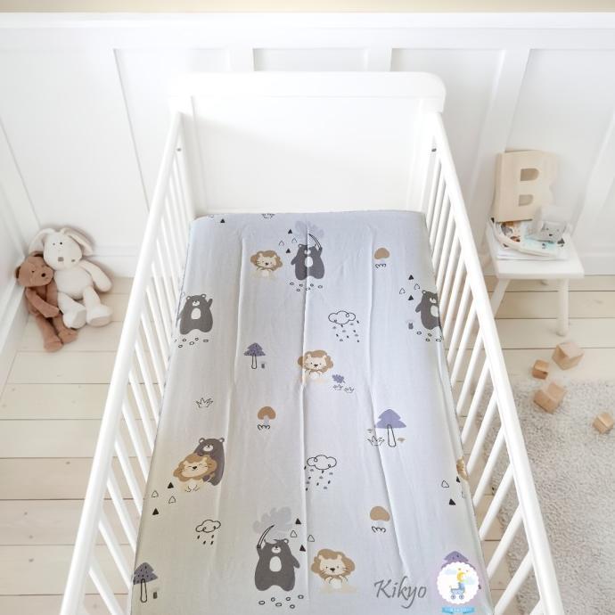 Gambar sedia -/- Sprei Bayi Tensel Grizzy Custom Sprei Matras Bayi Baby Bedsheet Baby - Sprei 150x150 dari kopi571 undefined Tokopedia