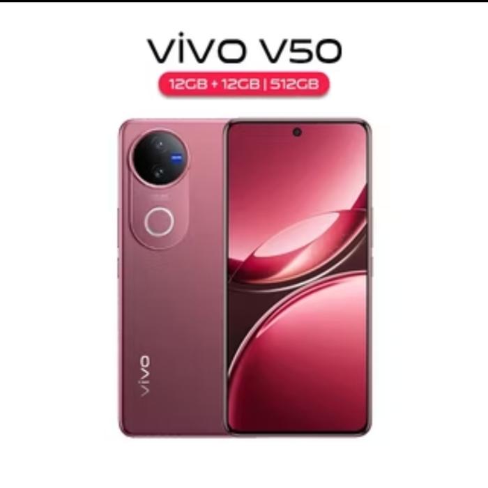 Gambar VIVO  V50 12/256 5G Snapdragon 7 Gen 3 Zeiss Cam 50Mp New Garansi Resmi - 12/256 5G Red dari Adi Cell88 undefined Tokopedia