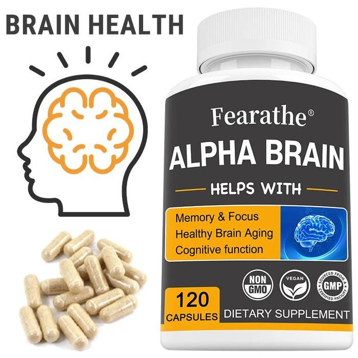 Focus Supplement Alpha Brain Cognitive Supplement Capsules For Memory ...