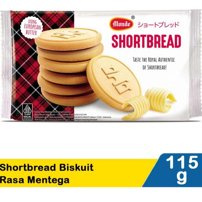 Gambar MONDE Shortbread Biskuit Mentega Kaleng 335gr/Monde Cookies Shortbread Pack 115g/Biskuit Monde Shortbread Mentega - PACK 115gr dari Toko Ritel Indonesia undefined Tokopedia