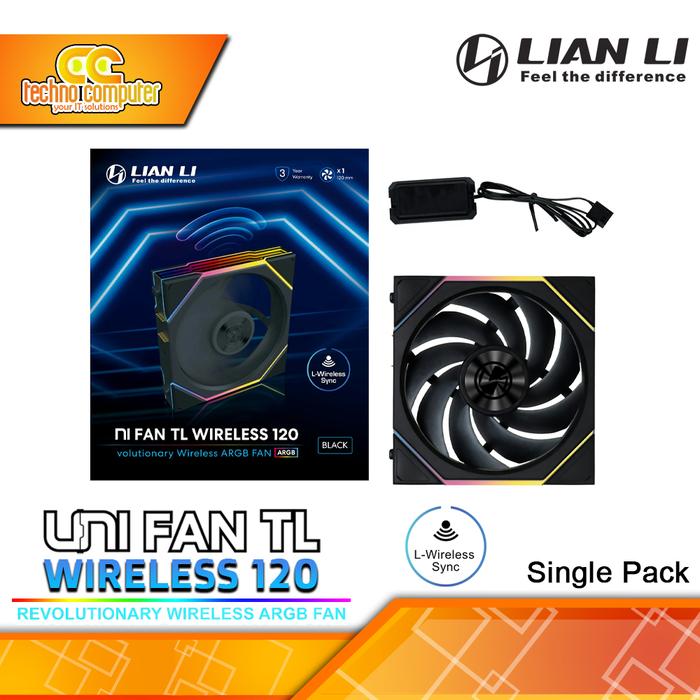Gambar FAN CASING LIAN LI UNI FAN TL 120 Wireless - 120mm Single Pack ARGB Fan - Hitam dari Techno Computer Bali Kota Denpasar Tokopedia