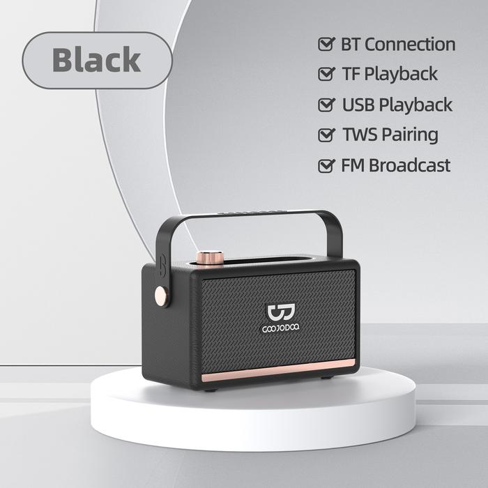 Gambar GOOJODOQ Classic Outdoor style Portable Bluetooth 5.3 Deep Bass Dual Speaker - Hitam dari Goojodoq Professionals undefined Tokopedia