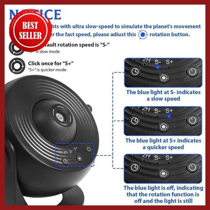 Gambar lampu proyektor galaksi bintang planet aurora 13 in 1 lensa tata surya untuk kamar tidur high quality - Hitam dari Deola Official undefined Tokopedia