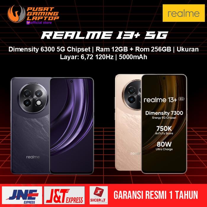 Gambar Realme 13+ Plus 5G 12GB 256GB Garansi Resmi Indonesia - NON PAKET dari PUSAT GAMING LAPTOP undefined Tokopedia