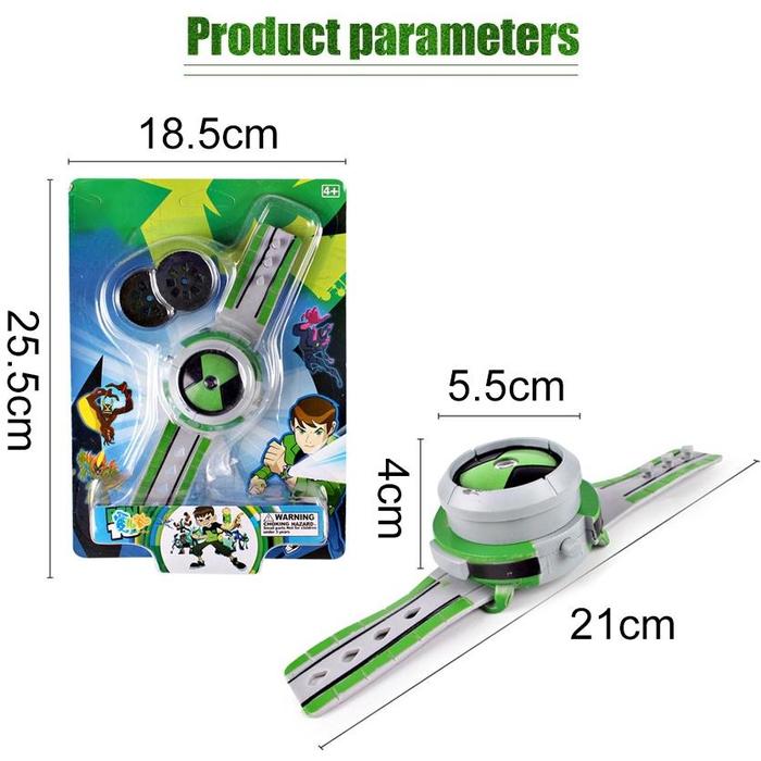 Gambar Ben10 Ben 10 Alien Projection Omnitrix Series 3 Jam Tangan Ben 10 - green dari ShampShop undefined Tokopedia