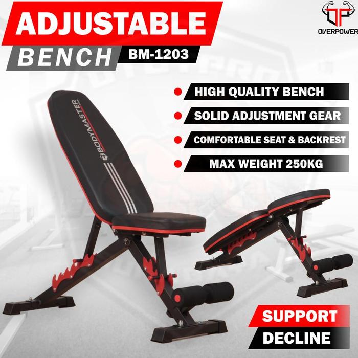 Jual Adjustable Bench BM-1203HE Kursi Gym Bench Press