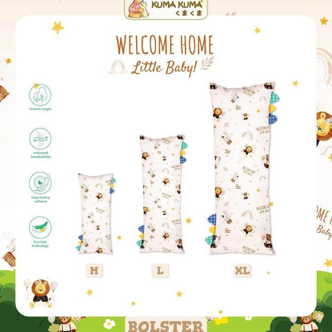 Gambar Terbatas - KUMA KUMA - Bolster Tencel New Arrival Pattern (Ukuran M,L,) | Bantal Guling Rillakkuma / Guling Bayi / Bantal Guling Anak - Welcome Home, M dari Singadapur undefined Tokopedia