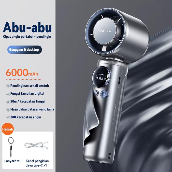 Gambar Mini Fan Semi-Conductor Cooling Fan High Speed Kipas Angin Semi Conductor Turbo Strong Portable handheld 199 Velocidades - Abu-abu dari 3CPAL undefined Tokopedia