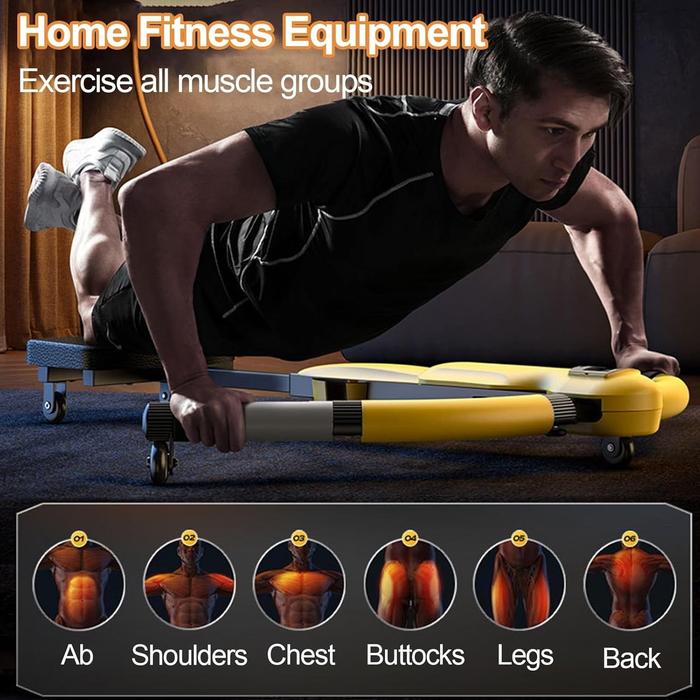 Jual Home Fitness Equipment Muscle Excercies AB Roller Automatic