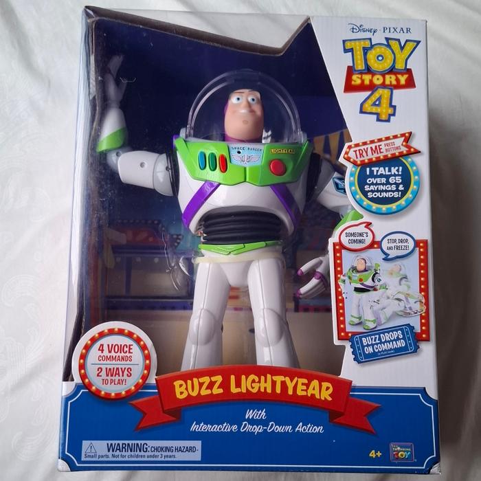 Jual Toy story buzz lightyear talking interactive drop down action