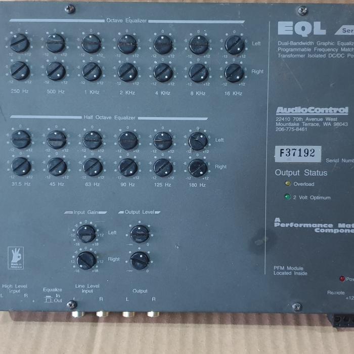 Gambar preamp parametric equalizer 13band audio control mobil eql series made in Amerika second siap pakai dari Grandprix car audio gresik undefined Tokopedia