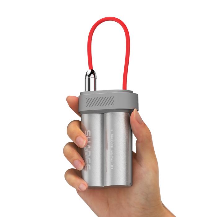 Gambar Sharge Pouch Mini Tiny & Handy. Size of Your Car Key. 10,000mAh All-Day Power. 30W Max Fast Charging. Built-in USB-C cable. Charge 3 devices at once. Airline-safe. Power Bank Handphone HP Android iPhone Tablet iPad Low-Current Device - Abu-abu dari Sharge Indonesia undefined Tokopedia