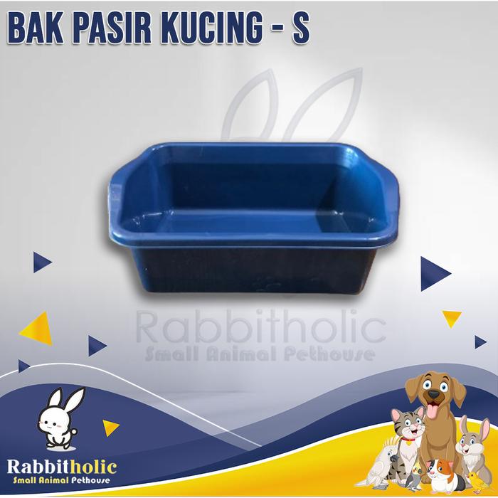 Gambar Bak Pasir Kucing Warna Biru - Cat Litter Box Baskom Pasir Kucing - S - Small dari Rabbitholic Gading Serpong undefined Tokopedia